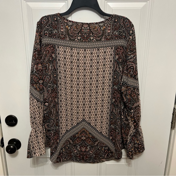 Belle by Kim Gravel Paisley Blouse in Multicolor NWOT - Picture 16 of 16